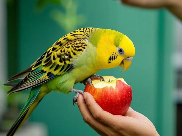 鸚鵡水果餵食
