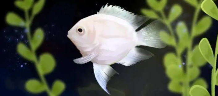 白金鸚鵡魚產卵